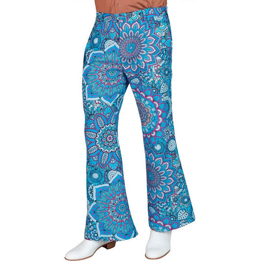 The 60S Fashion - Blue Mandala  Pants 