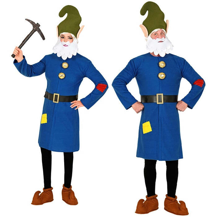 Gnome  Jacket, Belt, Hat With Beard 