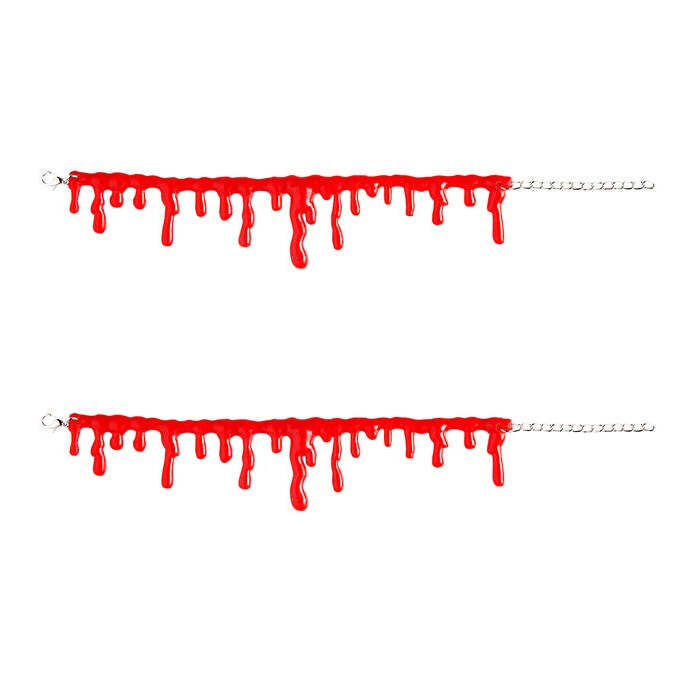 Set Of 2 Blood Drip Bracelets