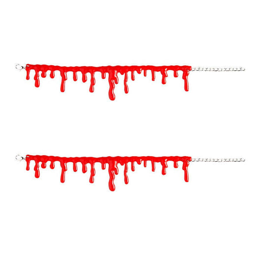 Set Of 2 Blood Drip Bracelets