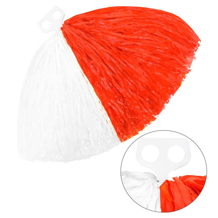 White-Red Pom Pom