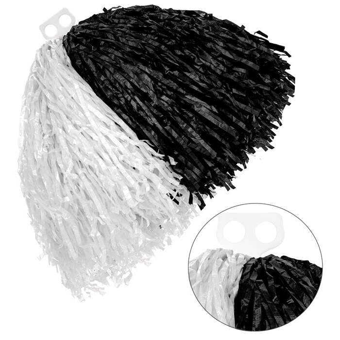 White-Black Pom Pom
