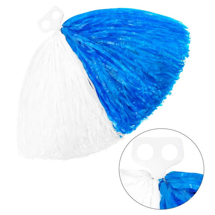White-Blue Pom Pom