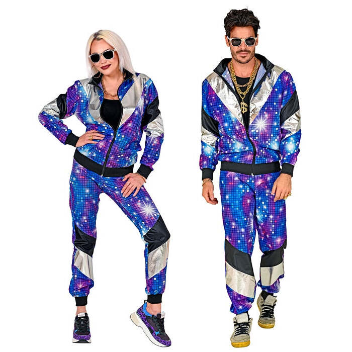 80'S Disco Shell Suit  Jacket, Pants 