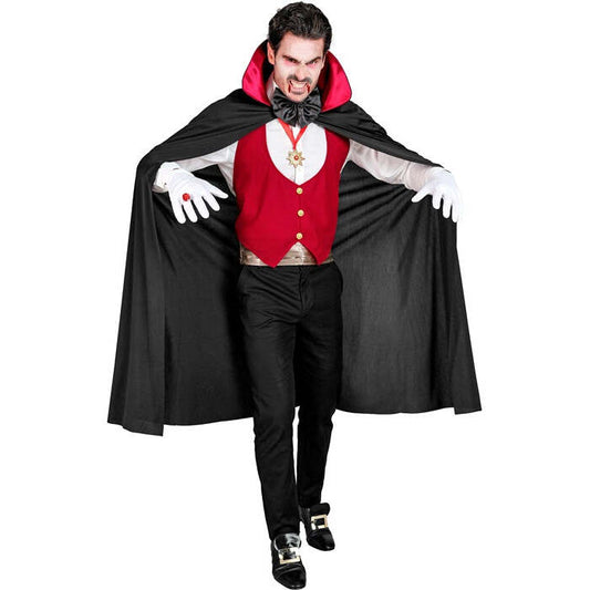 Vampire  Vest, Cummerbund, Bow Tie, Necklace With Medallion, Gloves, Cape 
