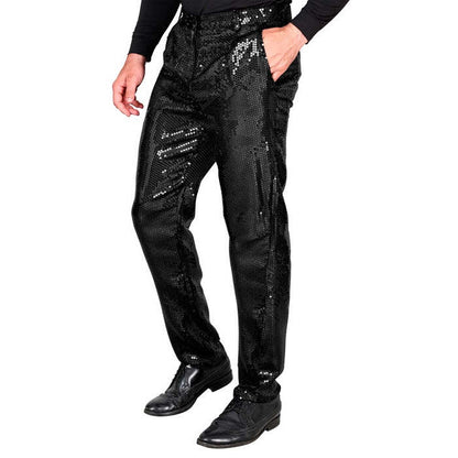 Party Fashion Pants  Black Sequin Pants 