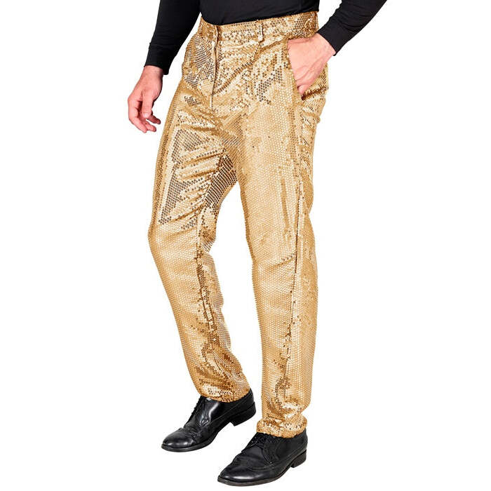 Party Fashion Pants  Gold Sequin Pants 