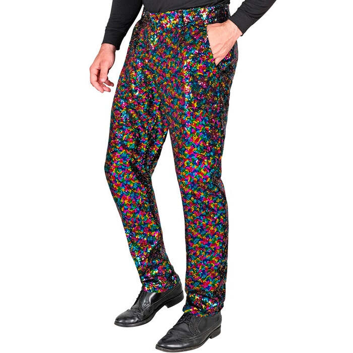 Party Fashion Pants  Multicolor Sequin Pants 