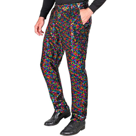 Party Fashion Pants  Multicolor Sequin Pants 