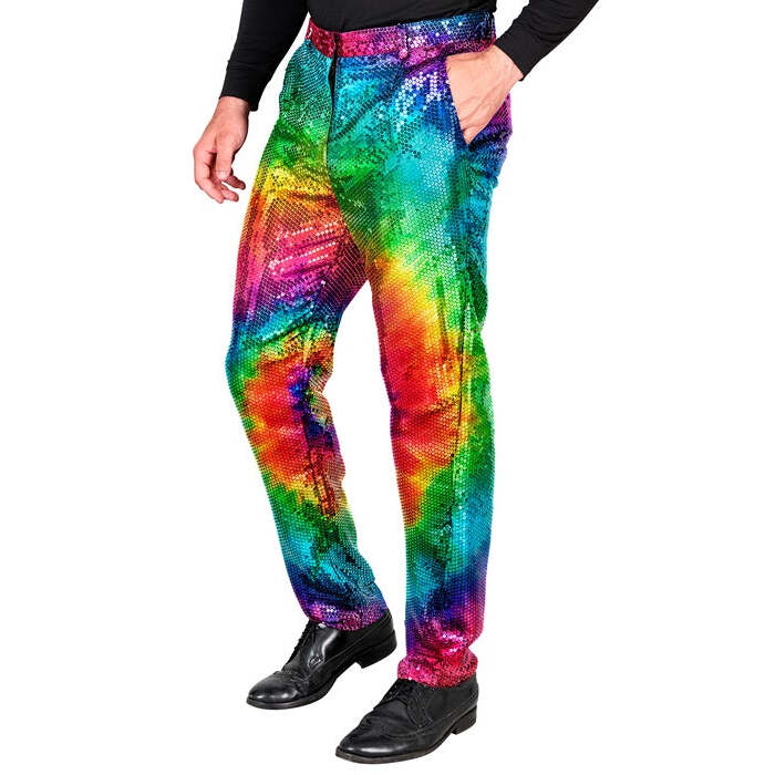Party Fashion Pants  Tie Dye Sequin Pants 