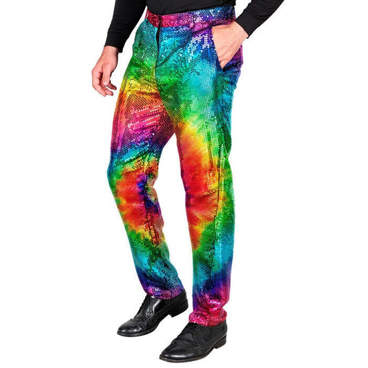 Party Fashion Pants  Tie Dye Sequin Pants 