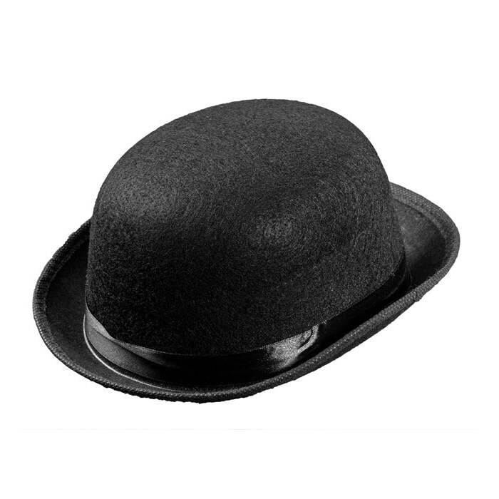 Black Bowler Felt - Child Size