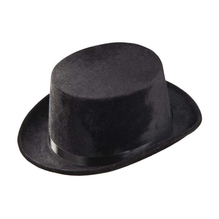 Black Top Hat Velvet 13 Cm