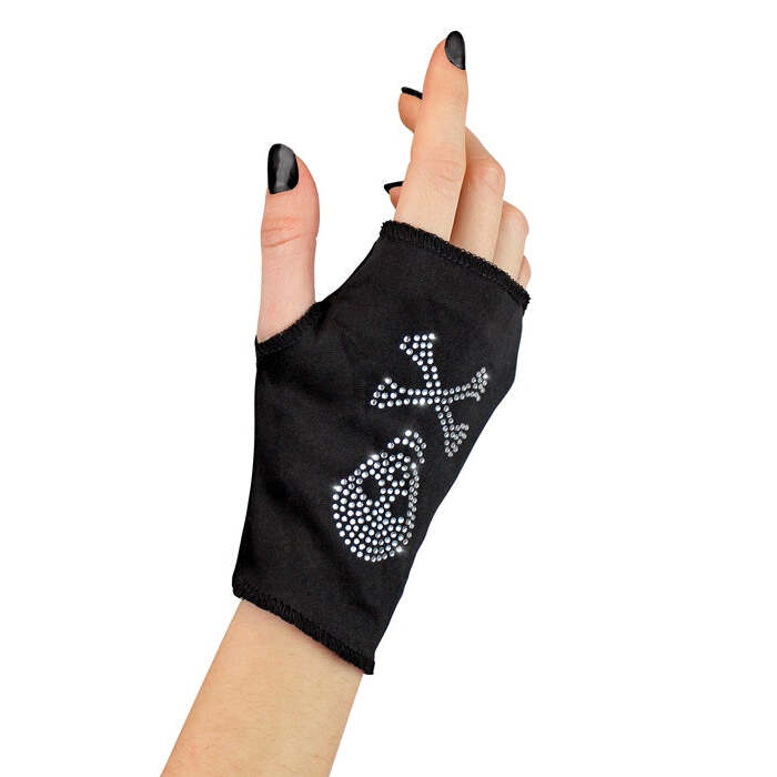 Strass Skull Glovelette