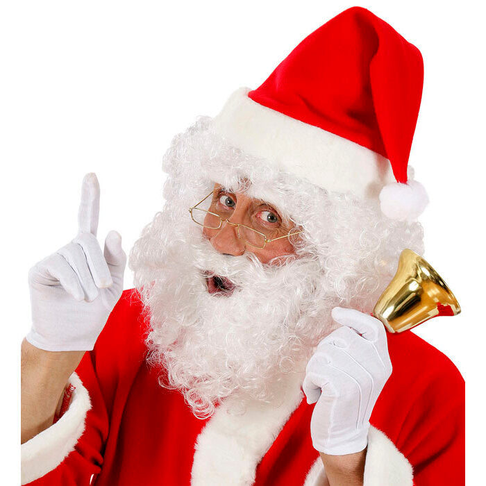 Santa Claus Wig, Beard & Eyebrows In Polybag