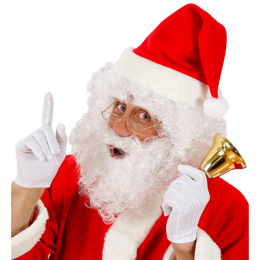 Santa Claus Wig, Beard & Eyebrows In Polybag