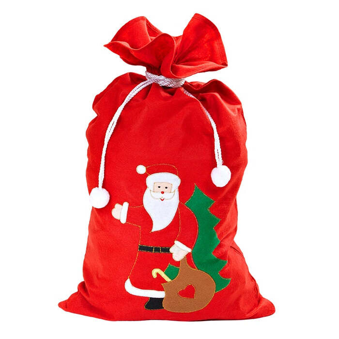 Decorated Santa Claus Sack 60X100 Cm