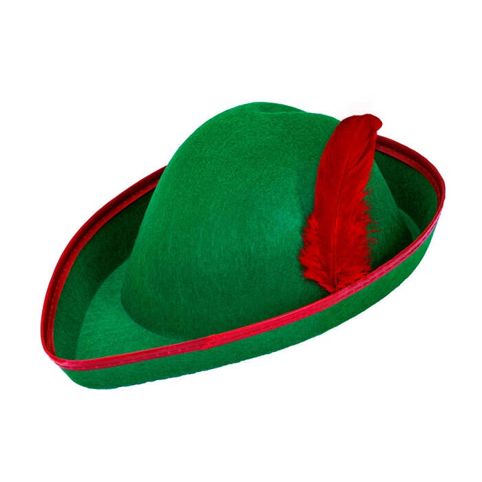 Prince Of Thieves Hat With Feather Felt