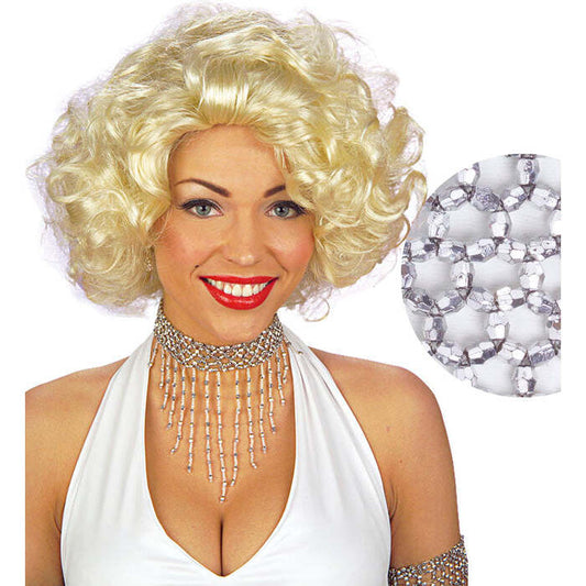Beaded Choker Silver