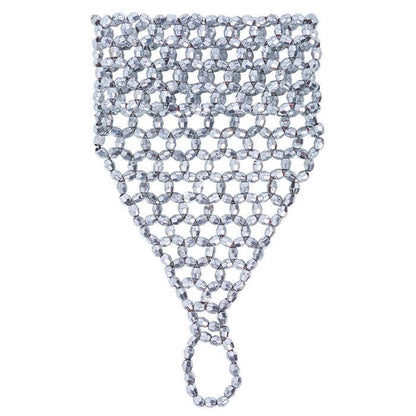 Beaded Fingerglove Silver