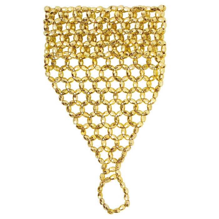 Beaded Fingerglove Gold