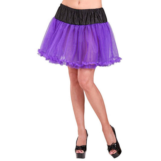 Black/Purple Petticoat Skirt