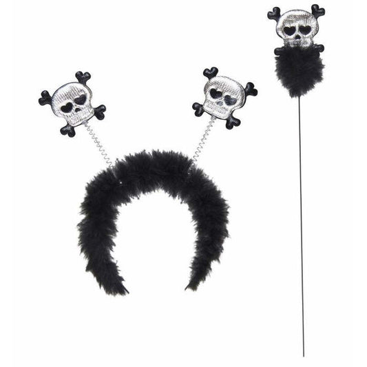 Skull & Crossbones Head Bopper & Wand Set