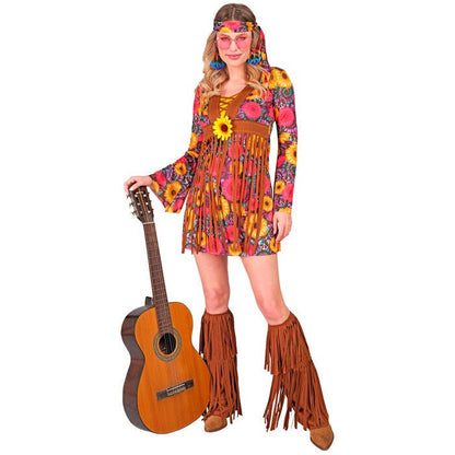 Hippie  Dress, Headband, Boot Covers 