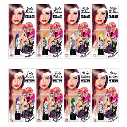 Lipsticks - 6 Ml - 8 Colors Ass.: Red, Orange, Yellow, Green, Blue, Violet, Pink, White