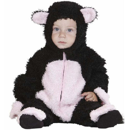 Fuzzy Cat Hooded Jumpsuit 2 Sizes Ass Costume for Kids Image 1