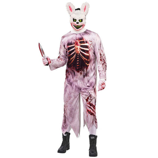 Zombie Bunny  Jumpsuit, Mask 