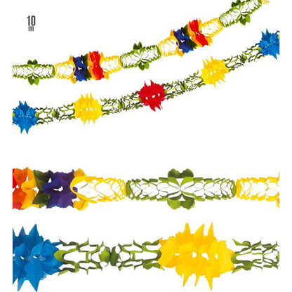 Giant Paper Garland 10 M - Ø 26 Cm - 2 Styles Ass.