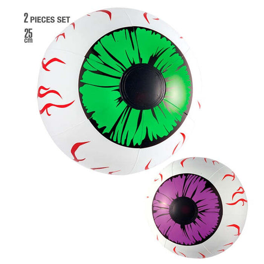 Set Of 2 Inflatable Eyes 25 Cm