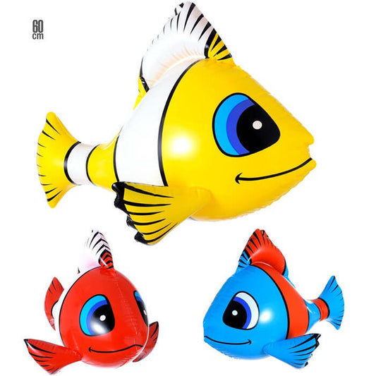 Inflatable Tropical Fish 60 Cm -3 Colors Ass.