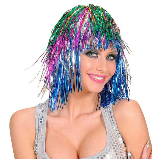 Multicolor Tinsel Wig In Polybag