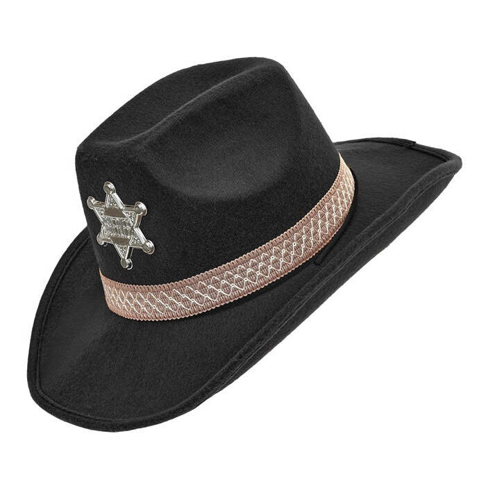 Sheriff Hat Black - Felt