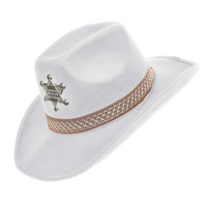 Sheriff Hat White - Felt