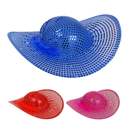 Sequin Woman Hat 3 Colors Ass.