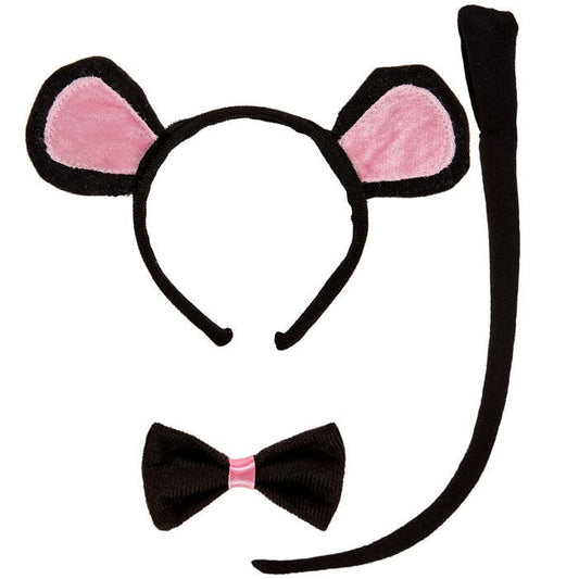 Mouse Dress-Up Set  Ears, Bowtie, Tail 