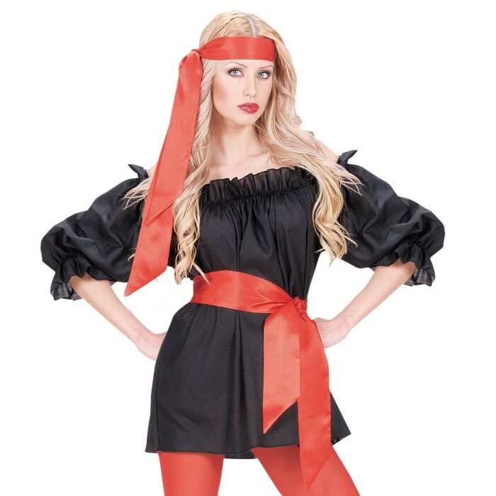 Red Sash / Headband Satin