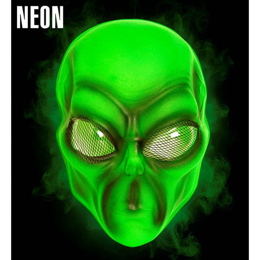 Neon Pvc Alien Mask 