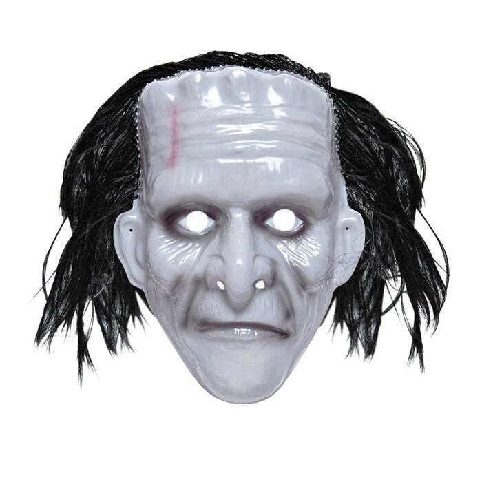 Pvc Monster Mask With Hair