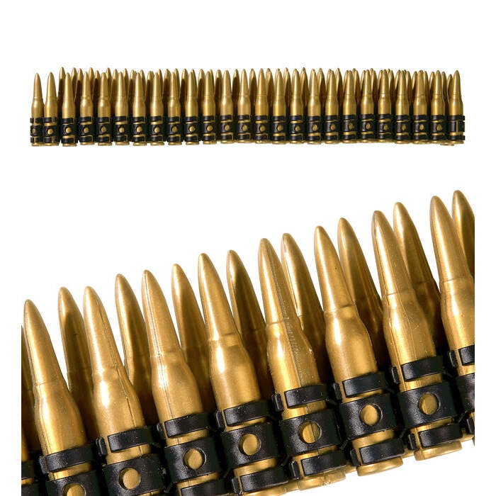 Realistic Bullet Belts For Chest  96 Bullets 