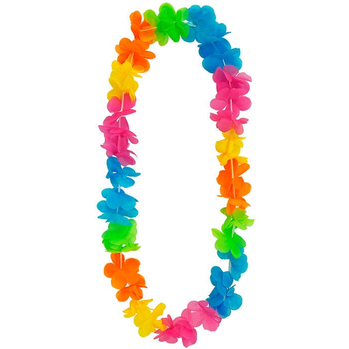 Bright Multicolor Hawaiian Lei
