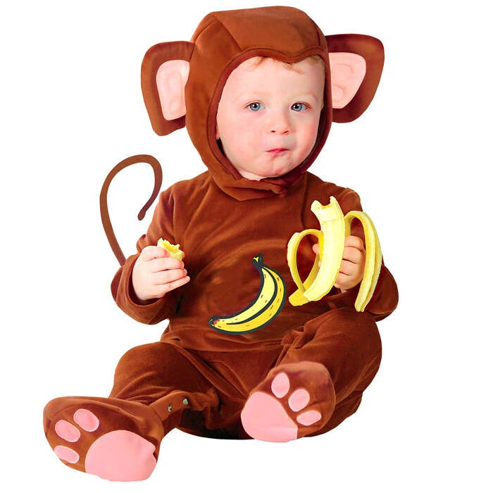 Monkey  Jumpsuit, Headpiece 