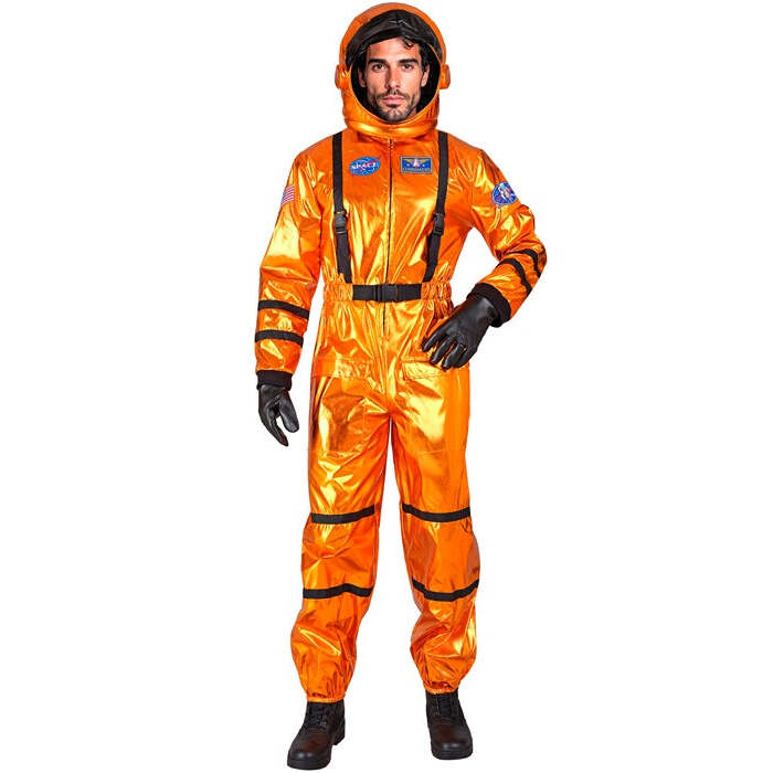 Orange Astronaut  Jumpsuit, Helmet 