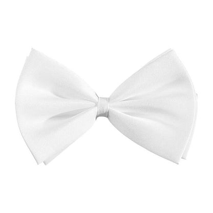 Deluxe Bow Tie White - Adjustable