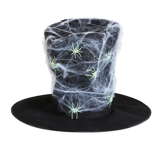Maxi Top Hat With Spiderweb & Gidspiders 30 Cm