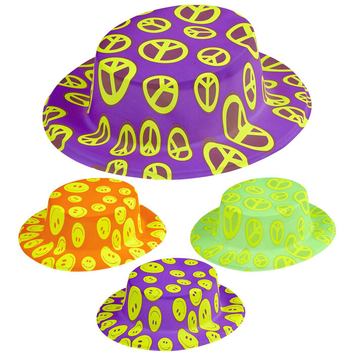 Fantasy Boater Hat 4 Neon Colorsass.