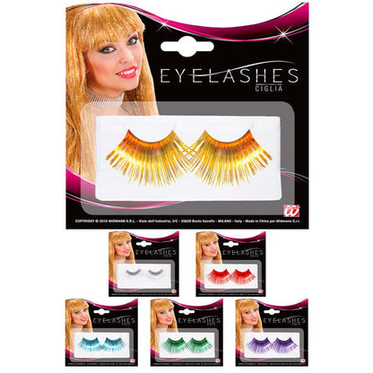 Self-Adhesive Extra Long Metalliceyelashes 6 Colors Ass.